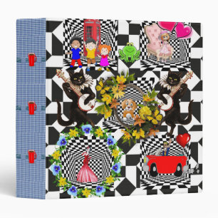 Avery Signature Binder Cats Feline Dog Vintage