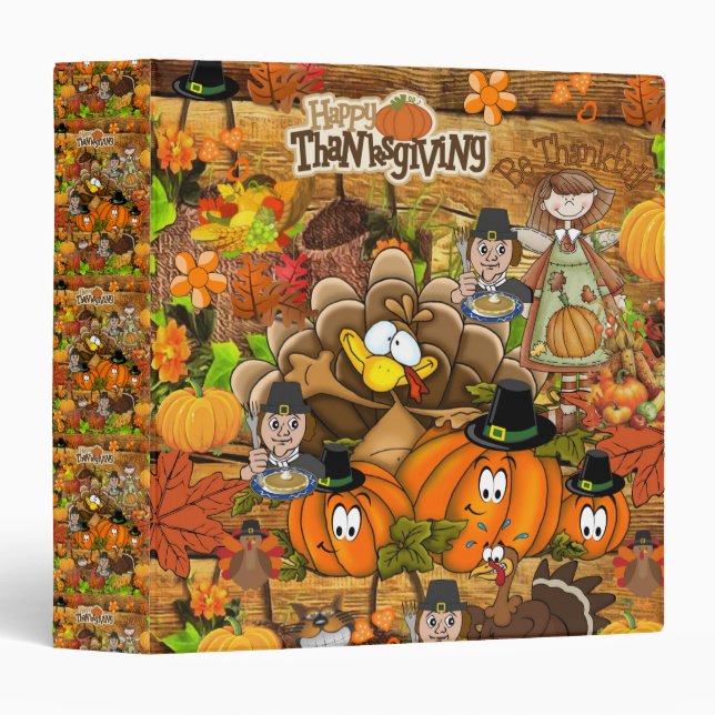 Avery Signature Binder Happy Thanksgiving Day (Front/Spine)