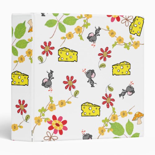 Avery Signature Binder Mouse Cheese Floral 