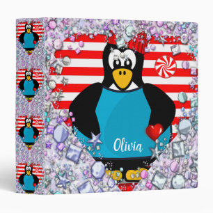 Avery Signature Binder Penguin Hearts