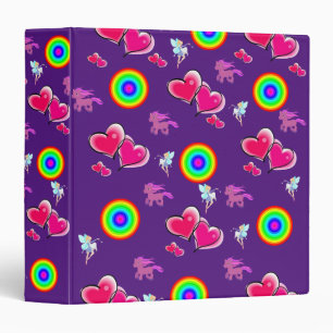 Avery Signature Binder Pink Hearts