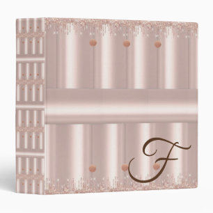 Avery Signature Binder Pink Rose Glitter Floral