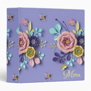 Avery Signature Binder Purple Roses