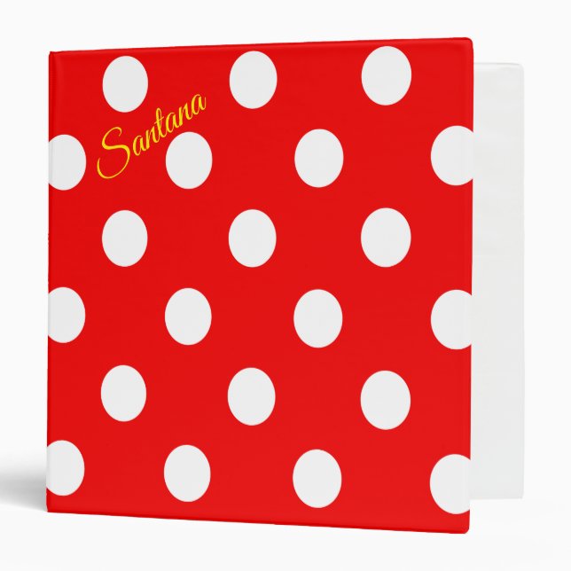Avery Signature Binder Red Polka dot (Front/Inside)