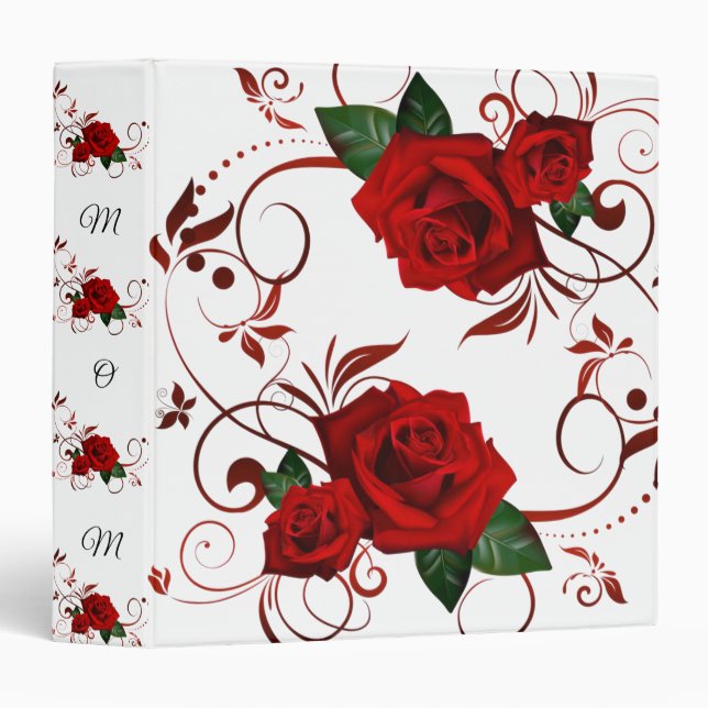 Avery Signature Binder Red Rose Mother's Day (Front/Spine)