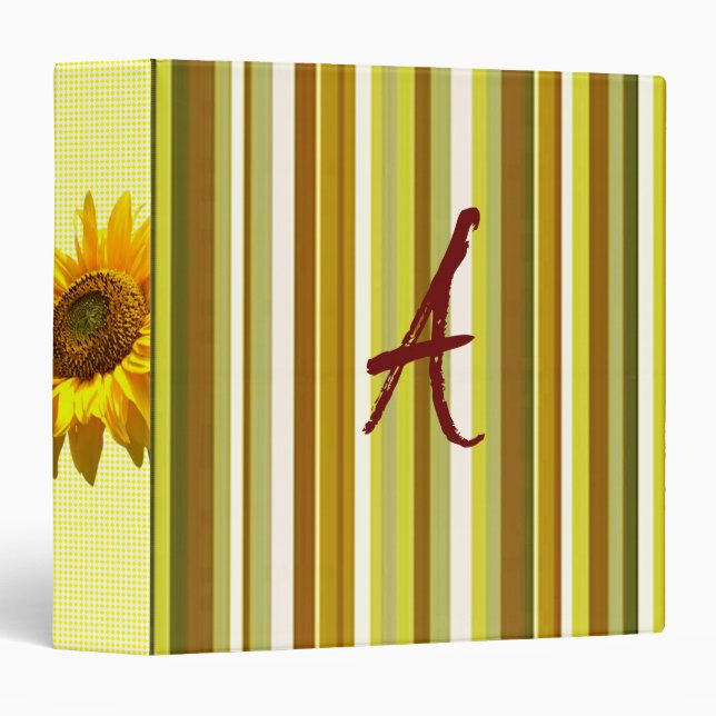 Avery Signature Binder Stripe Sunflower (Front/Spine)