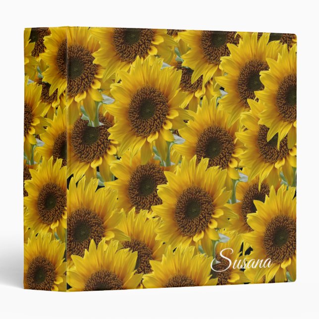 Avery Signature Binder Sunflowers (Front/Spine)