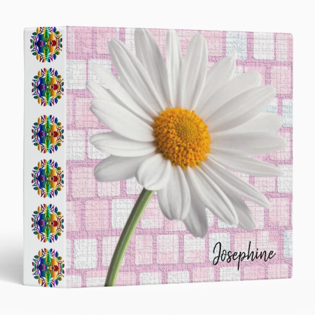 Avery Signature Binder White Tulip Pink Brick (Front/Spine)