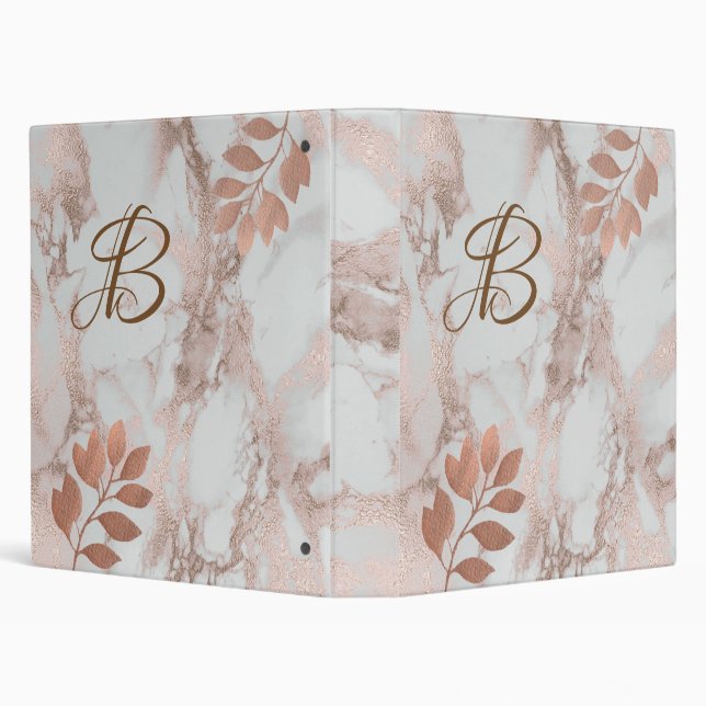 Avery Signature one inch Binder Faux Rose Gold (Background)