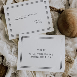 AVERY Will You Be My Bridesmaid Proposal Cards