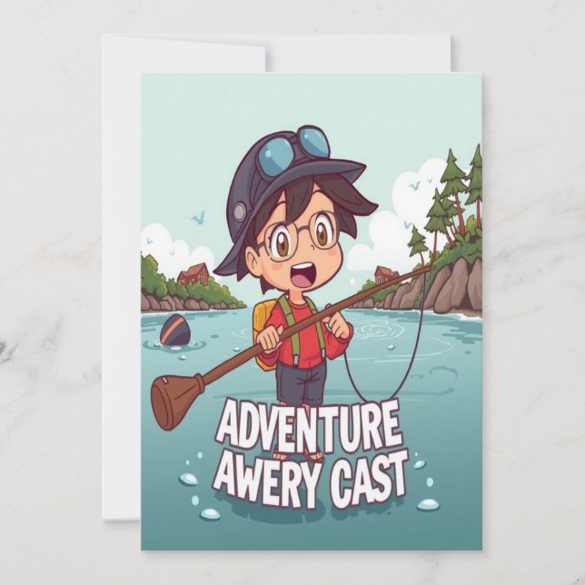 Avery's Adventure Awaits Invitation (Front)