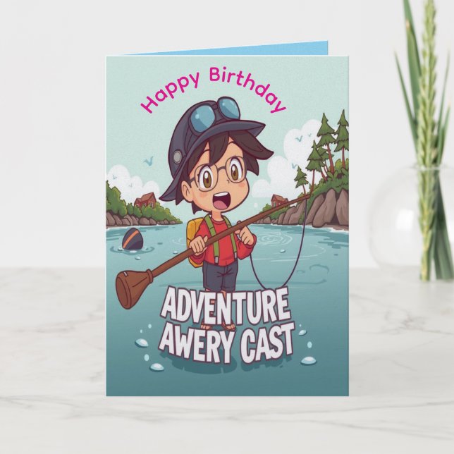 Avery's Adventure Birthday Bash Card (Front)