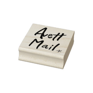 "Avett Mail" rubber stamp, Seth-inspired Stamp