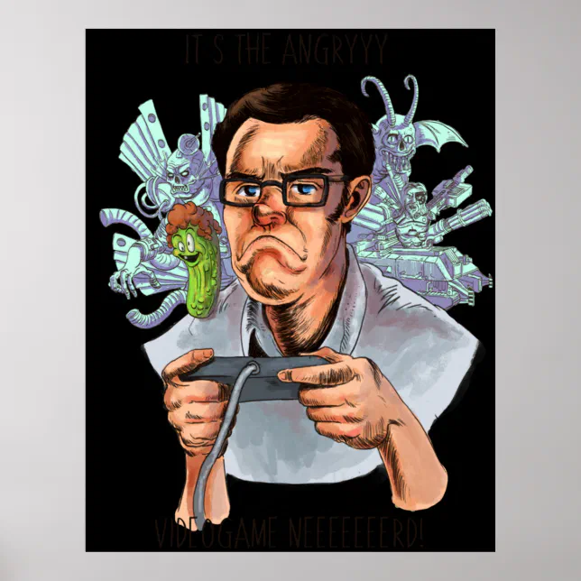 Avgn AVGN Angry Videogame Nerd Poster | Zazzle