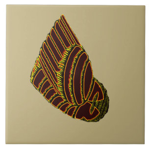 AVIAN ART DECO in YELLOW tile