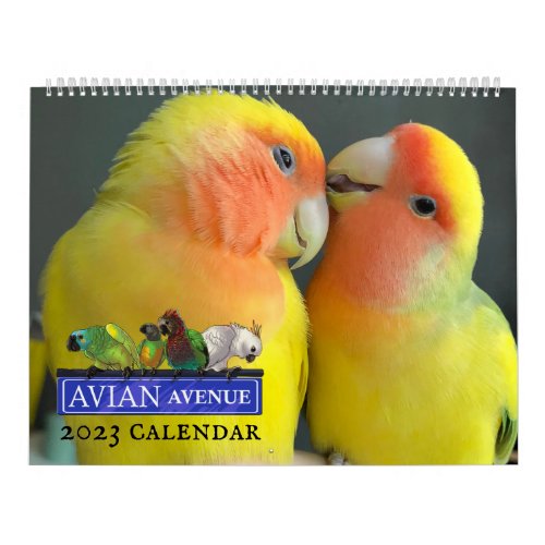 Avian Avenue 2023 Parrot Calendar 