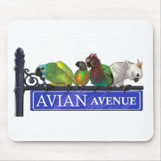 Avian Avenue Mousepad (choose any color)