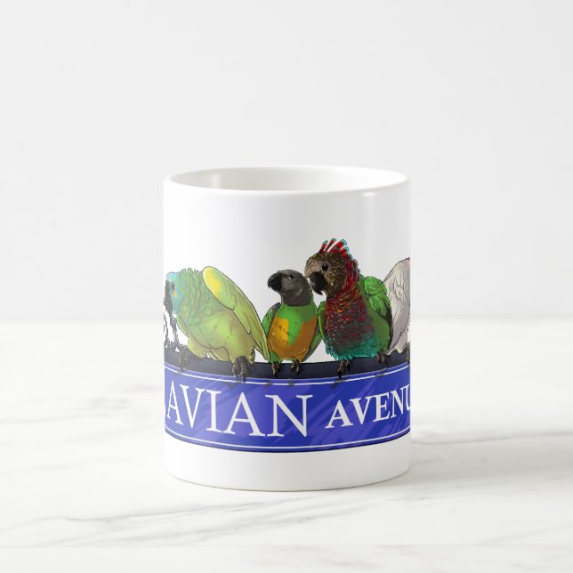 Avian Avenue mugs of all types (Center)