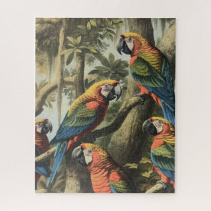 Avian Congregation & Grand Tropical Canopy  Jigsaw Puzzle