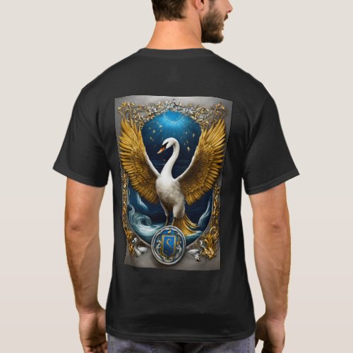 Avian Elegance Stylish Bird Print T_Shirt Feat T_Shirt