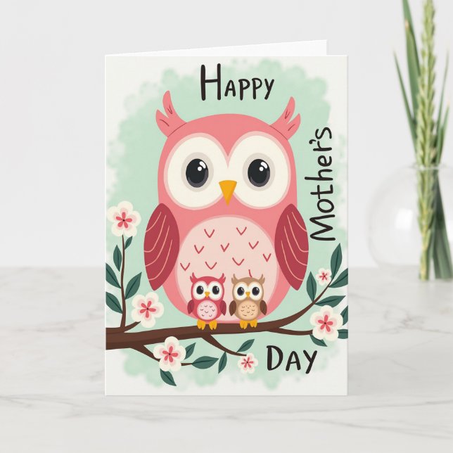Avian Family Mothers Day Card (Front)