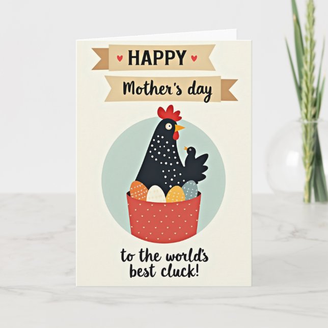 Avian Mothers Day Illustration Card (Front)