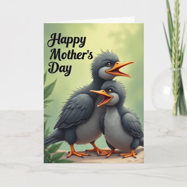 Avian Mothers Day Message Card (Front)