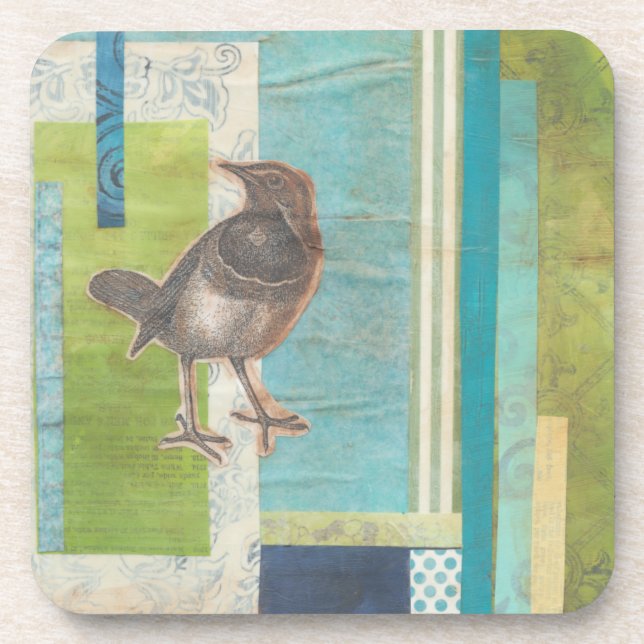 Avian Scrapbook I Coaster (Front)