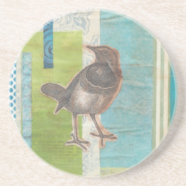 Avian Scrapbook I Drink Coaster (Front)