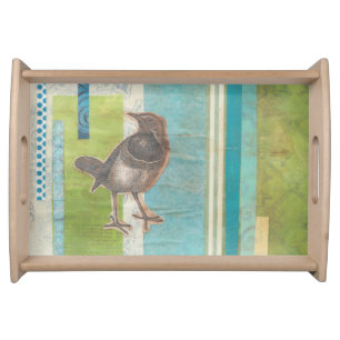 Avian Scrapbook I Serving Tray