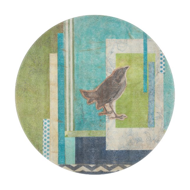 Avian Scrapbook II Cutting Board (Front)