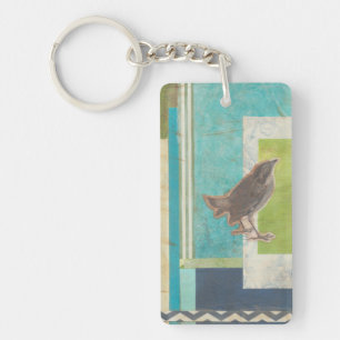 Avian Scrapbook II Keychain