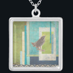 Avian Scrapbook II Silver Plated Necklace<br><div class="desc">Animals</div>