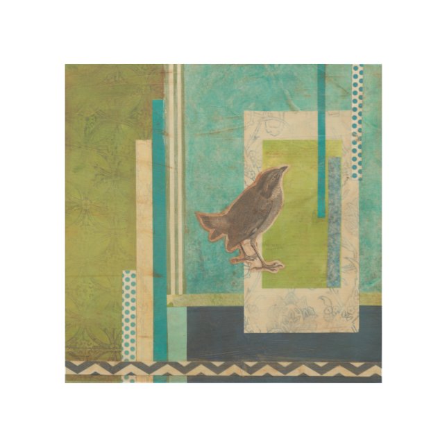 Avian Scrapbook II Wood Wall Decor (Front)