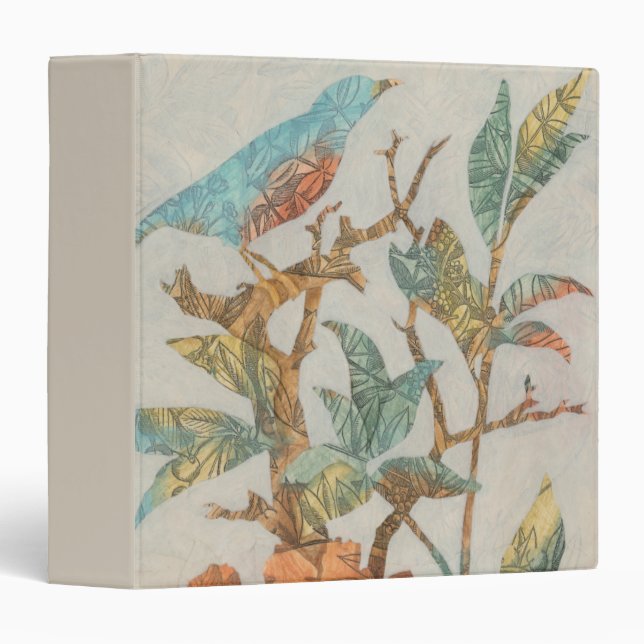 Aviary Collage I 3 Ring Binder (Front/Spine)