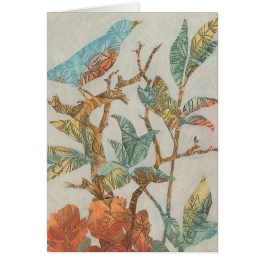 Aviary Collage I Cards (Front)
