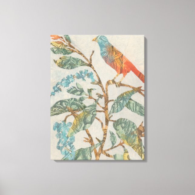 Aviary Collage II Canvas Print (Front)