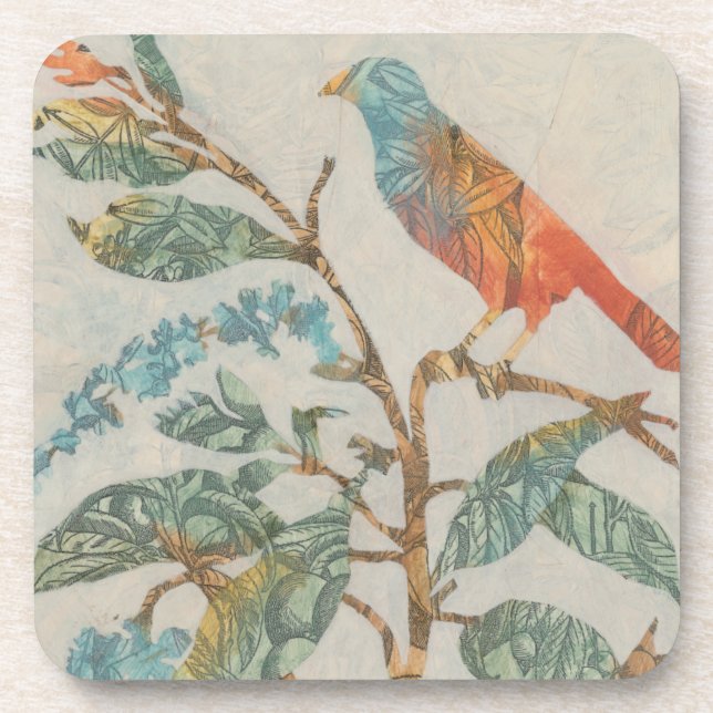 Aviary Collage II Coaster (Front)