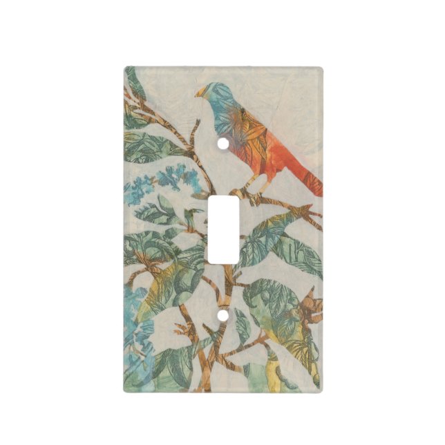 Aviary Collage II Light Switch Cover (Front)