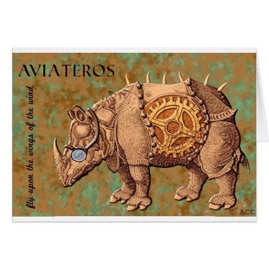 Aviateros (Aviator Rhinoceros) Cards (Front Horizontal)