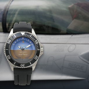 Aviation Aircraft Attitude Indicator Gauge Watch
