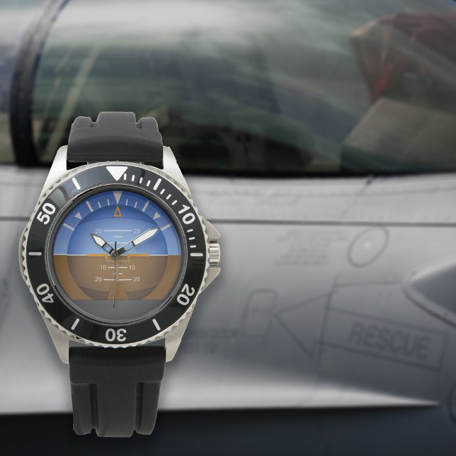 Aviation Aircraft Attitude Indicator Gauge Watch (Creator Uploaded)