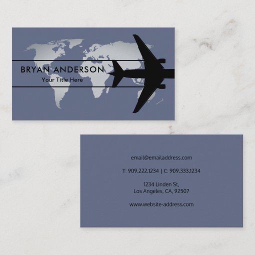Aviation Aircraft Business Card Zazzle