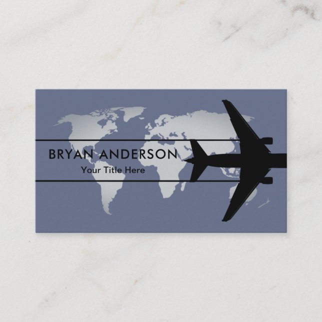 Aviation Aircraft Business Card (Front)