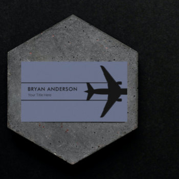 Aviation Aircraft Business Card by istanbuldesign at Zazzle