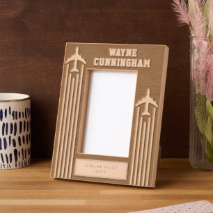 Aviation Airline Pilot Flight School Graduation  Engraved Frames