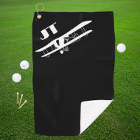 Aviation Airplane and Initials for Pilot Cool Golf