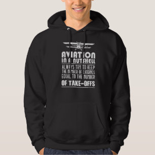 Aviation Airplane Flying Airline Co Pilot Piloting Hoodie