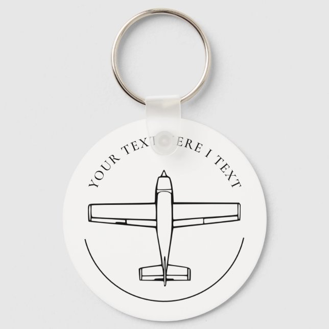 Aviation Airplane  Keychain (Front)
