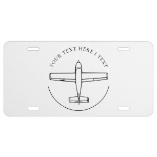 Aviation Airplane License Plate